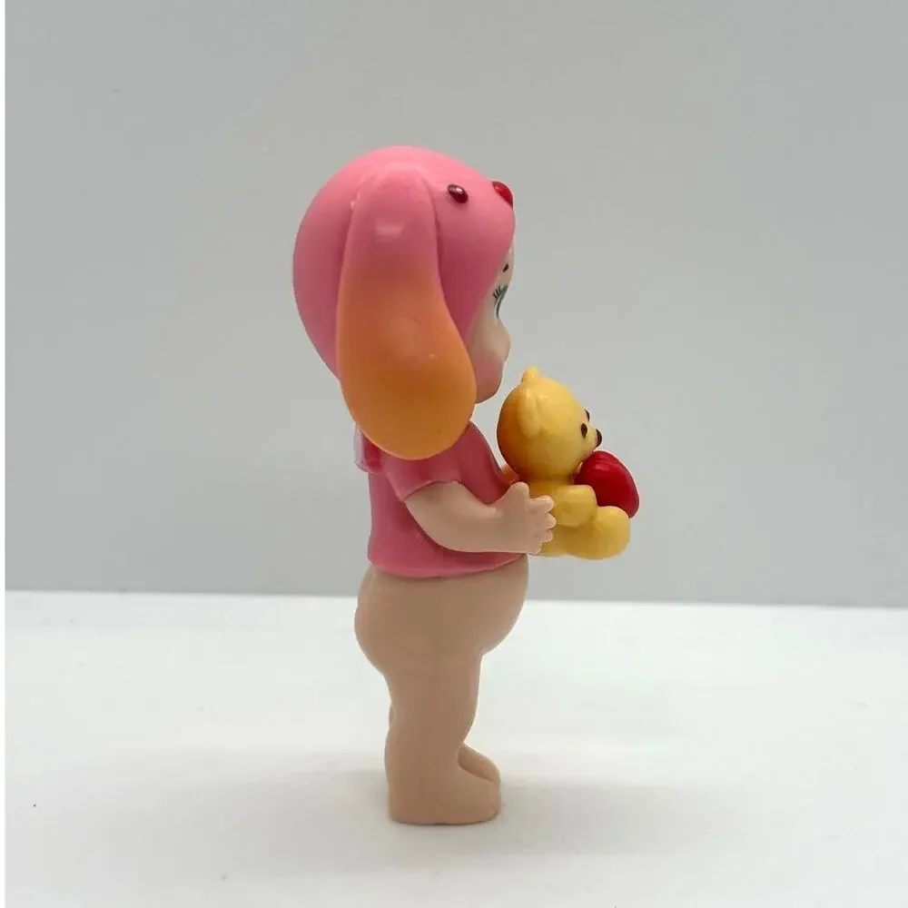 New Unbranded Collectible Mini Figure Rabbit with Bear Costume, Open Blind Box